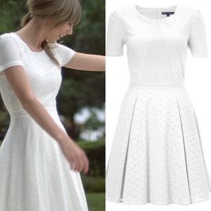 French Connection White Eyelet Dress ASO Taylor Swift | Size Small